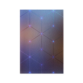 Обложка для паспорта матовая кожа с принтом Нейронная сеть в Белгороде, натуральная матовая кожа | размер 19,3 х 13,7 см; прозрачные пластиковые крепления | Тематика изображения на принте: abstraction | geometry | hexagon | neon | neuronet | paints | stripes | texture | triangle | абстракция | брызги | геометрия | краски | нейросеть | неон | неоновый | соты | текстура