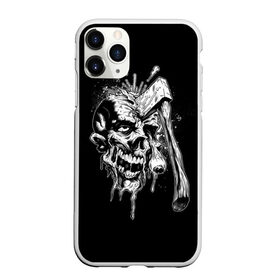 Чехол для iPhone 11 Pro матовый с принтом Зомби в Белгороде, Силикон |  | art | eyes | skull | zombie | апокалипсис | армагеддон | глаза | искусство | монстр | скелет | топор | череп