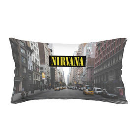 Подушка 3D антистресс с принтом Nirvana в Белгороде, наволочка — 100% полиэстер, наполнитель — вспененный полистирол | состоит из подушки и наволочки на молнии | nirvana