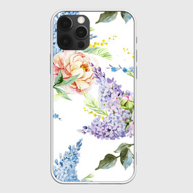 Чехол для iPhone 12 Pro Max с принтом Сирень и Пионы в Белгороде, Силикон |  | Тематика изображения на принте: арт | краска | пион | пионы | прикольные | сирень | тропики | цветные | цветок | цветы