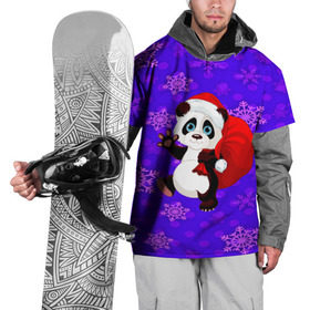 Накидка на куртку 3D с принтом Панда в Белгороде, 100% полиэстер |  | new year | santa | дед мороз | елка | елочки | новогодний | новый год | рождество | сантаклаус | снег | снежинки