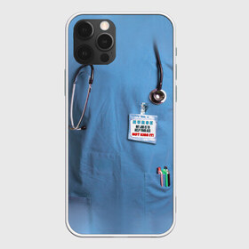Чехол для iPhone 12 Pro Max с принтом Костюм врача в Белгороде, Силикон |  | Тематика изображения на принте: больница | врач | градусник | доктор | интерн | клиника | медбрат | медсестра | поликлиника | стетоскоп | фонендоскоп
