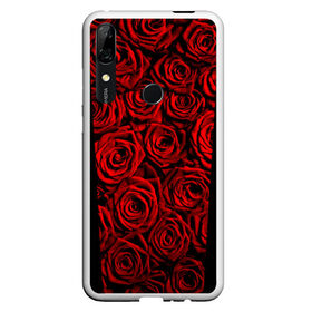 Чехол для Honor P Smart Z с принтом RED ROSES КРАСНЫЕ РОЗЫ в Белгороде, Силикон | Область печати: задняя сторона чехла, без боковых панелей | Тематика изображения на принте: букет | красный | лепестки | модные | полосы | природа | растения | розочки | розы | сад | тренды | цвет | цветы | черный