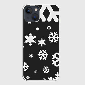 Чехол для iPhone 13 с принтом Снежинки в Белгороде,  |  | christmas | new year | santa | дед мороз | елка | елочки | новогодний | новый год | рождество | сантаклаус | снег | снежинки