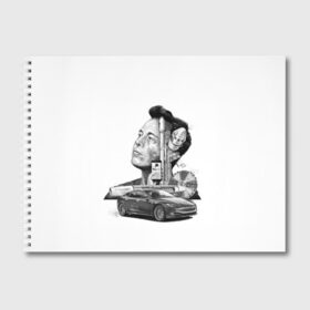 Альбом для рисования с принтом Илон Маск в Белгороде, 100% бумага
 | матовая бумага, плотность 200 мг. | hyperloop | pay pal | space x | tesla | гений | день космонавтики | полет на марс | тесла | электрокар | электромобиль