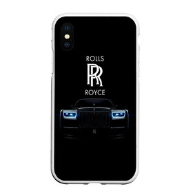 Чехол для iPhone XS Max матовый с принтом Rolls Royce phantom в Белгороде, Силикон | Область печати: задняя сторона чехла, без боковых панелей | Тематика изображения на принте: luxury | phantom | rich | rolls royce | rr | авто | автомобили | бренд | известные | логотип | машина | надписи | огни | ролс ройс | роскошь | тень | фары | черный
