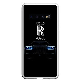 Чехол для Samsung Galaxy S10 с принтом Rolls Royce phantom в Белгороде, Силикон | Область печати: задняя сторона чехла, без боковых панелей | luxury | phantom | rich | rolls royce | rr | авто | автомобили | бренд | известные | логотип | машина | надписи | огни | ролс ройс | роскошь | тень | фары | черный