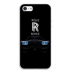 Чехол для iPhone 5/5S матовый с принтом Rolls Royce phantom в Белгороде, Силикон | Область печати: задняя сторона чехла, без боковых панелей | Тематика изображения на принте: luxury | phantom | rich | rolls royce | rr | авто | автомобили | бренд | известные | логотип | машина | надписи | огни | ролс ройс | роскошь | тень | фары | черный
