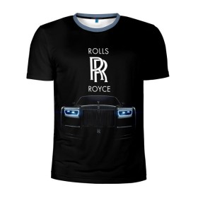 Мужская футболка 3D спортивная с принтом Rolls Royce phantom в Белгороде, 100% полиэстер с улучшенными характеристиками | приталенный силуэт, круглая горловина, широкие плечи, сужается к линии бедра | luxury | phantom | rich | rolls royce | rr | авто | автомобили | бренд | известные | логотип | машина | надписи | огни | ролс ройс | роскошь | тень | фары | черный
