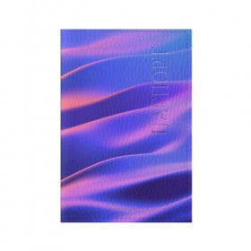 Обложка для паспорта матовая кожа с принтом Water Colors в Белгороде, натуральная матовая кожа | размер 19,3 х 13,7 см; прозрачные пластиковые крепления | абстракция | вода.цветные | волны | краски | море | радужные | розовый | синий | фиолетовый | цвет | цвета | яркие