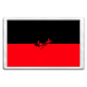 Магнит 45*70 с принтом Флаг группа Алиса в Белгороде, Пластик | Размер: 78*52 мм; Размер печати: 70*45 | Тематика изображения на принте: алиса | группа | красный | рок | черный