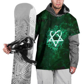 Накидка на куртку 3D с принтом Зеленый HIM в Белгороде, 100% полиэстер |  | him | вилле вало | готик | готика | группа | зеленый | лав | метал | микко линдстрём | микко паананен | мрамор | музыка | песни | рок | финская | хим | юкка крёгер | янне пууртинен