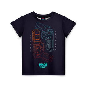 Детская футболка 3D с принтом Blade Runner 2049 в Белгороде, 100% гипоаллергенный полиэфир | прямой крой, круглый вырез горловины, длина до линии бедер, чуть спущенное плечо, ткань немного тянется | 2049 | blade runner | bladerunner