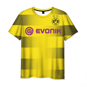 Мужская футболка 3D с принтом Borussia Dortmund в Белгороде, 100% полиэфир | прямой крой, круглый вырез горловины, длина до линии бедер | borussia | borussia dortmund | боруссия дортмунд | спорт | футбол