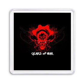 Магнит 55*55 с принтом Gears of War в Белгороде, Пластик | Размер: 65*65 мм; Размер печати: 55*55 мм | Тематика изображения на принте: 