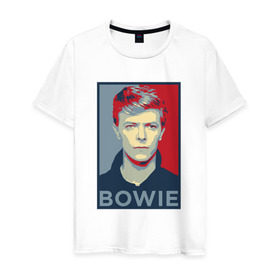 Мужская футболка хлопок с принтом David Bowie в Белгороде, 100% хлопок | прямой крой, круглый вырез горловины, длина до линии бедер, слегка спущенное плечо. | Тематика изображения на принте: bowie | david | альтернативный | арт | боуи | глэм | джаз | дэвид | музыка | музыкант | певец | поп | попрок | психоделический | рок | соул | хард | хардрок | экспериментальный | электронная | эмбиент