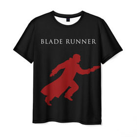 Мужская футболка 3D с принтом Blade Runner в Белгороде, 100% полиэфир | прямой крой, круглый вырез горловины, длина до линии бедер | Тематика изображения на принте: 2049 | blade runner | bladerunner