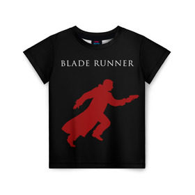 Детская футболка 3D с принтом Blade Runner в Белгороде, 100% гипоаллергенный полиэфир | прямой крой, круглый вырез горловины, длина до линии бедер, чуть спущенное плечо, ткань немного тянется | 2049 | blade runner | bladerunner