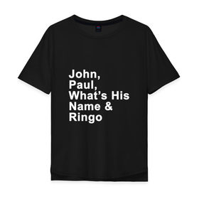 Мужская футболка хлопок Oversize с принтом George Harrison 3 в Белгороде, 100% хлопок | свободный крой, круглый ворот, “спинка” длиннее передней части | Тематика изображения на принте: 