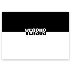 Поздравительная открытка с принтом VERSUS в Белгороде, 100% бумага | плотность бумаги 280 г/м2, матовая, на обратной стороне линовка и место для марки
 | Тематика изображения на принте: battle | hip hip | rap | versus | батл | версус | реп | хип хоп
