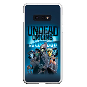 Чехол для Samsung S10E с принтом Hollywood origins Undead в Белгороде, Силикон | Область печати: задняя сторона чехла, без боковых панелей | charlie scene | danny | funny man | hollywood | j dog | johnny 3 tears | undead | альтернативный | андед | голивуд | голливудская | группа | кранккор | метал | нежить | ню | реп | рок | рэп | рэпкор