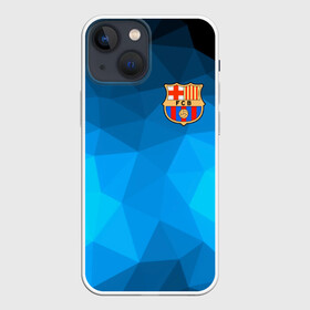 Чехол для iPhone 13 mini с принтом FC Barcelona polygon 2018 в Белгороде,  |  | fc barcelona | мяч | спорт | футбол | чеппионат 