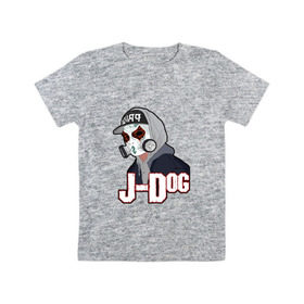 Детская футболка хлопок с принтом J-Dog из Hollywood Undead в Белгороде, 100% хлопок | круглый вырез горловины, полуприлегающий силуэт, длина до линии бедер | Тематика изображения на принте: 