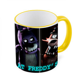 Кружка 3D с принтом Five Nights At Freddy`s в Белгороде, керамика | ёмкость 330 мл | Тематика изображения на принте: 