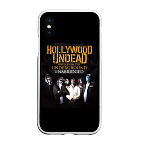 Чехол для iPhone XS Max матовый с принтом Hollywood Undead Underground в Белгороде, Силикон | Область печати: задняя сторона чехла, без боковых панелей | Тематика изображения на принте: charlie scene | danny | funny man | hollywood | j dog | johnny 3 tears | undead | альтернативный | андед | голивуд | голливудская | группа | кранккор | метал | нежить | ню | реп | рок | рэп | рэпкор