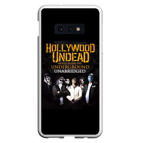 Чехол для Samsung S10E с принтом Hollywood Undead Underground в Белгороде, Силикон | Область печати: задняя сторона чехла, без боковых панелей | charlie scene | danny | funny man | hollywood | j dog | johnny 3 tears | undead | альтернативный | андед | голивуд | голливудская | группа | кранккор | метал | нежить | ню | реп | рок | рэп | рэпкор