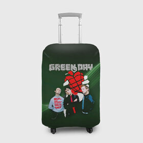Чехол для чемодана 3D с принтом Группа Green Day в Белгороде, 86% полиэфир, 14% спандекс | двустороннее нанесение принта, прорези для ручек и колес | american idiot | green day | альтернативный | билли джо армстронг | грин дей | группа | зелёный день | майк дёрнт | музыка | надпись | панк | поп | поппанк | рок | тре кул