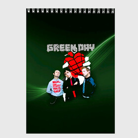 Скетчбук с принтом Группа Green Day в Белгороде, 100% бумага
 | 48 листов, плотность листов — 100 г/м2, плотность картонной обложки — 250 г/м2. Листы скреплены сверху удобной пружинной спиралью | american idiot | green day | альтернативный | билли джо армстронг | грин дей | группа | зелёный день | майк дёрнт | музыка | надпись | панк | поп | поппанк | рок | тре кул