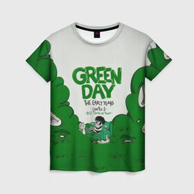 Женская футболка 3D с принтом Монстр Green Day в Белгороде, 100% полиэфир ( синтетическое хлопкоподобное полотно) | прямой крой, круглый вырез горловины, длина до линии бедер | american idiot | green day | альтернативный | билли джо армстронг | грин дей | группа | зелёный день | майк дёрнт | музыка | надпись | панк | поп | поппанк | рок | тре кул