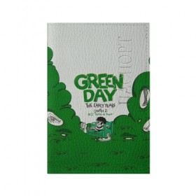 Обложка для паспорта матовая кожа с принтом Монстр Green Day в Белгороде, натуральная матовая кожа | размер 19,3 х 13,7 см; прозрачные пластиковые крепления | american idiot | green day | альтернативный | билли джо армстронг | грин дей | группа | зелёный день | майк дёрнт | музыка | надпись | панк | поп | поппанк | рок | тре кул
