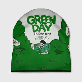 Шапка 3D с принтом Монстр Green Day в Белгороде, 100% полиэстер | универсальный размер, печать по всей поверхности изделия | american idiot | green day | альтернативный | билли джо армстронг | грин дей | группа | зелёный день | майк дёрнт | музыка | надпись | панк | поп | поппанк | рок | тре кул