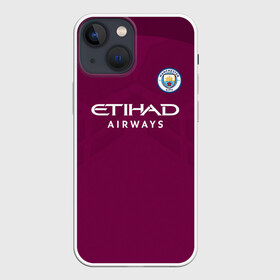 Чехол для iPhone 13 mini с принтом Манчестер Сити Форма Away 2018 в Белгороде,  |  | citi | city | cyty | manchester | siti | sity | англия | болельщик | горожане | гостевая | манчестер | сити | фанат | футбольная форма