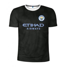 Мужская футболка 3D спортивная с принтом Manchester City Kit Third в Белгороде, 100% полиэстер с улучшенными характеристиками | приталенный силуэт, круглая горловина, широкие плечи, сужается к линии бедра | citi | city | cyty | manchester | siti | sity | англия | болельщик | горожане | гостевая | манчестер | сити | фанат | футбольная форма