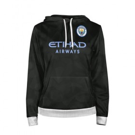 Женская толстовка 3D с принтом Manchester City Kit Third в Белгороде, 100% полиэстер  | двухслойный капюшон со шнурком для регулировки, мягкие манжеты на рукавах и по низу толстовки, спереди карман-кенгуру с мягким внутренним слоем. | citi | city | cyty | manchester | siti | sity | англия | болельщик | горожане | гостевая | манчестер | сити | фанат | футбольная форма