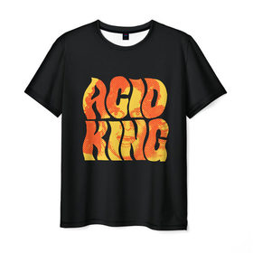 Мужская футболка 3D с принтом Acid King 4 в Белгороде, 100% полиэфир | прямой крой, круглый вырез горловины, длина до линии бедер | 