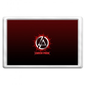 Магнит 45*70 с принтом Красно-черный Linkin Park в Белгороде, Пластик | Размер: 78*52 мм; Размер печати: 70*45 | 