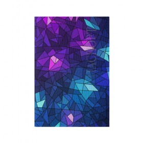 Обложка для паспорта матовая кожа с принтом Стекло в Белгороде, натуральная матовая кожа | размер 19,3 х 13,7 см; прозрачные пластиковые крепления | Тематика изображения на принте: mosaic | абстракция | геометрия | мозаика | стекло