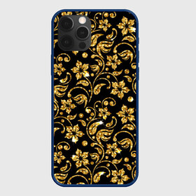 Чехол для iPhone 12 Pro Max с принтом Люкс в Белгороде, Силикон |  | diamond | flowers | gold | golden | блеск | богатство | бриллиант | злато | золото | орнамент | узор | цветы