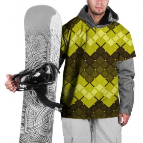 Накидка на куртку 3D с принтом Движение волн в Белгороде, 100% полиэстер |  | геометрия | квадрат | текстура