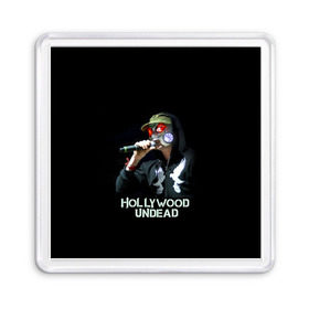 Магнит 55*55 с принтом J-Dog группа Hollywood Undead в Белгороде, Пластик | Размер: 65*65 мм; Размер печати: 55*55 мм | Тематика изображения на принте: 