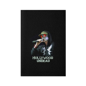 Обложка для паспорта матовая кожа с принтом J-Dog группа Hollywood Undead в Белгороде, натуральная матовая кожа | размер 19,3 х 13,7 см; прозрачные пластиковые крепления | 