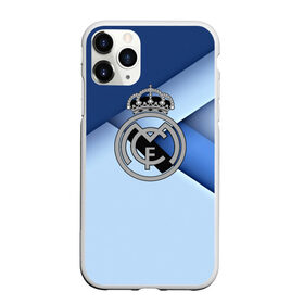 Чехол для iPhone 11 Pro Max матовый с принтом FC Real Madrid в Белгороде, Силикон |  | real madrid | футбол | футбольный клуб
