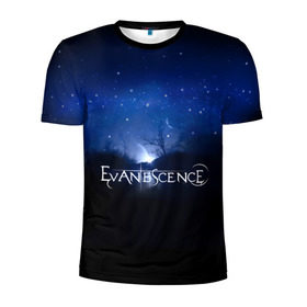 Мужская футболка 3D спортивная с принтом Evanescence звездное небо в Белгороде, 100% полиэстер с улучшенными характеристиками | приталенный силуэт, круглая горловина, широкие плечи, сужается к линии бедра | evanescence | альтернативный | готик | группа | джен маджура | исчезновение | метал | ню | рок | синий | тим маккорд | трой маклоухорн | уилл хант | хард | эванесенс | эми ли