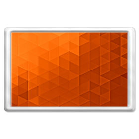 Магнит 45*70 с принтом Orange abstraction в Белгороде, Пластик | Размер: 78*52 мм; Размер печати: 70*45 | abstraction | geometry | polygon | абстракция | геометрия | грань | краски | кубик | кубики | линии | мозаика | полигоны | ребро | текстура | узор