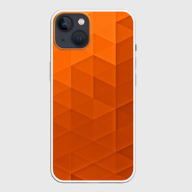 Чехол для iPhone 13 с принтом Orange abstraction в Белгороде,  |  | abstraction | geometry | polygon | абстракция | геометрия | грань | краски | кубик | кубики | линии | мозаика | полигоны | ребро | текстура | узор