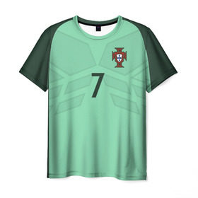 Мужская футболка 3D с принтом Ronaldo away 17-18 в Белгороде, 100% полиэфир | прямой крой, круглый вырез горловины, длина до линии бедер | champion | confederation | cristiano | cup | euro | portugal | ronaldo | world | европы | конфедераций | криштиану | кубок | мира | португалия | роналду